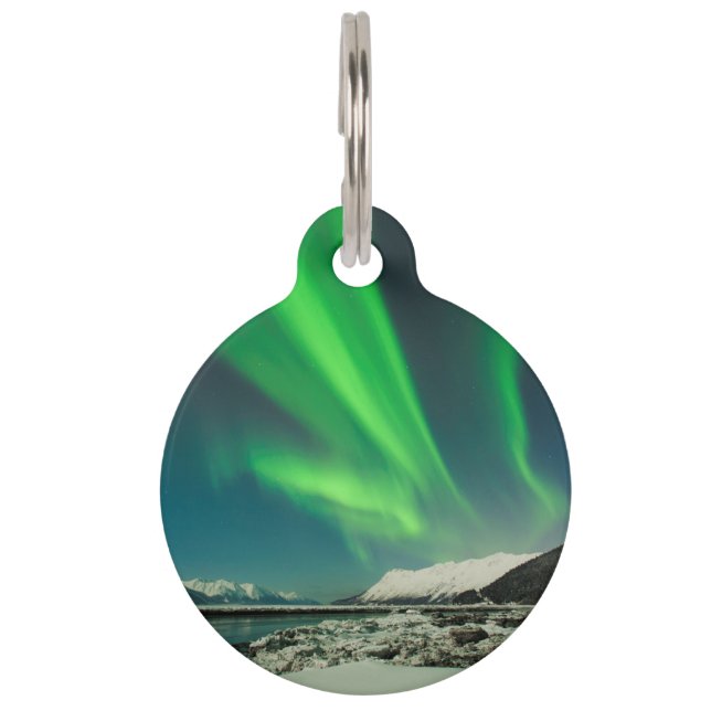 Turnagain Arm Aurora Pet Tag (Front)