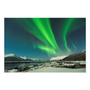 Turnagain Arm Aurora Photo Print