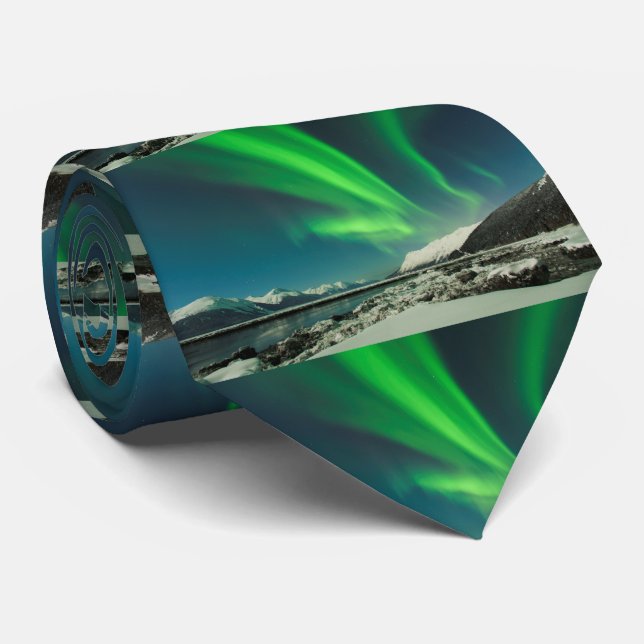 Turnagain Arm Aurora Tie (Rolled)