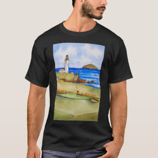 Turnberry Lighthouse and Ailsa Craig T-Shirt