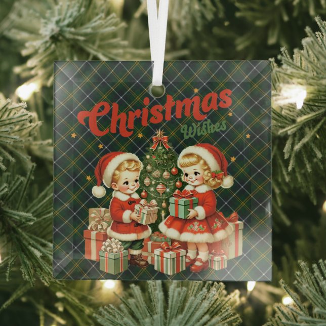 Turnbull Hunting Modern Original Scottish Tartan Glass Ornament (Insitu)