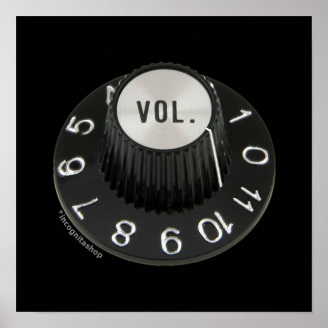 Turned up to 11 (No Text) Poster (Front)