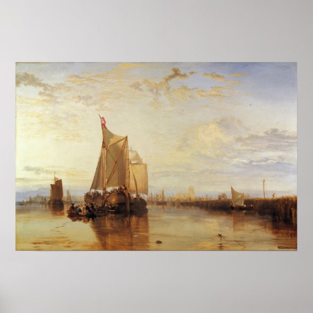 Turner - Boat From Rotterdam Becalmed Poster (Front)