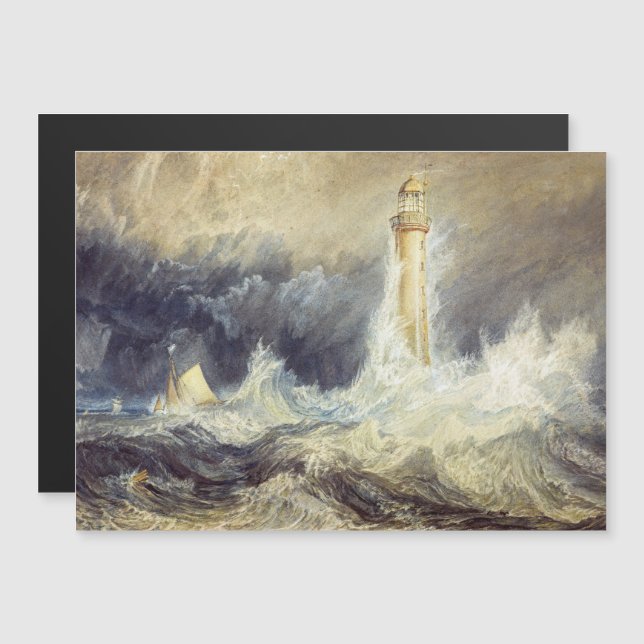 Turner - Carte magnétique du phare Bell Rock (Devant / Derrière)