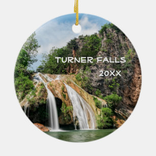 Turner Falls, Davis, Oklahoma Ceramic Ornament