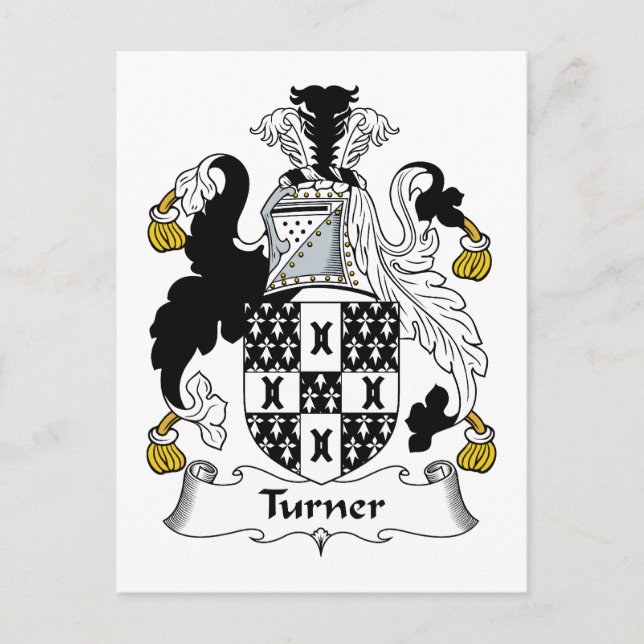 Turner Family Crest Postcard (Front)