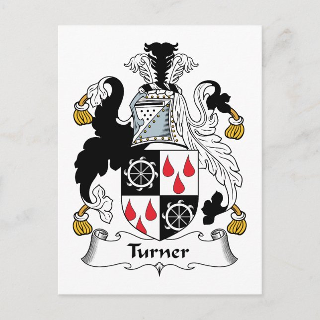 Turner Family Crest Postcard (Front)