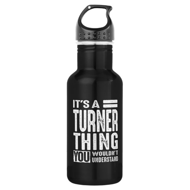 Turner Personalized Name Birthday 532 Ml Water Bottle (Front)