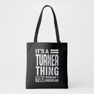 Turner Personalized Name Birthday Tote Bag