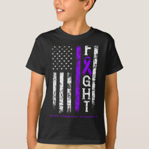 Turner syndrome warrior us flag T-Shirt