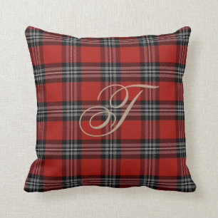 Turner Tartan Monogram Pillow