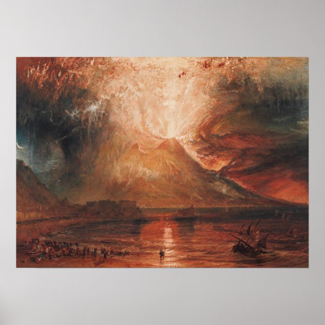 Turner - Vesuvius In Eruption Poster (Front)