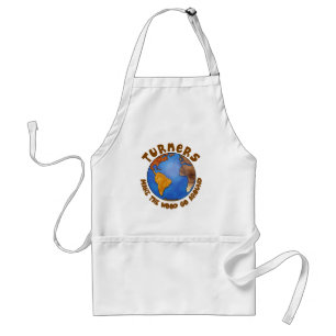 Turners Globe Funny Woodturning Earth Standard Apron