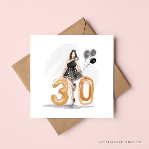 turning 30, happy 30th birthday card