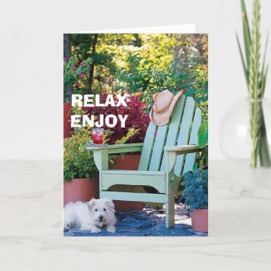 TURNING "40" CAN BE TOUCH=RELAX/ENJOY CARD