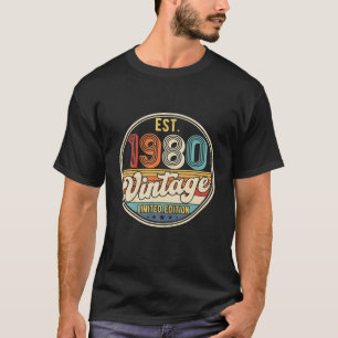 Turning 42 Birthday Decorations 42nd BDay 1980 T-Shirt