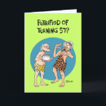 Turning 57 Birthday Card<br><div class="desc">Funny Birthday Card for 57 year old Man</div>