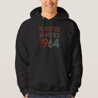 Turning 58 Years Old Awesome Since 1964 58th Birth Hoodie