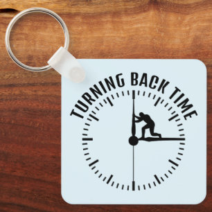 Turning Back Time  Keychain