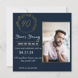 Turning Forty Regal celebration  Invitation