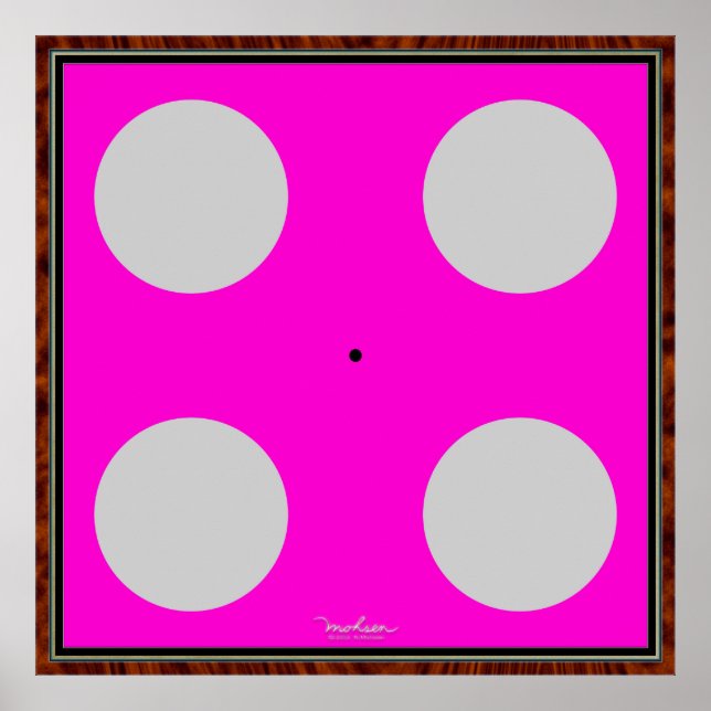 Turning Green Optical Illusion Poster (Front)