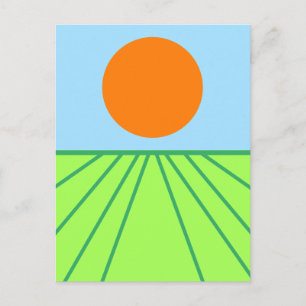 Turning the Hay Postcard