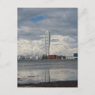 Turning torso beach malmö sweden postcard