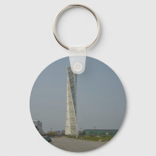 Turning Torso Building - Malmö Sweden Keychain