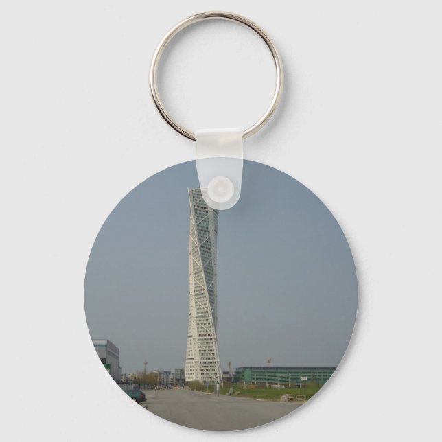 Turning Torso Building - Malmö Sweden Keychain (Front)