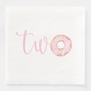 Turning Two Doughnut Napkin