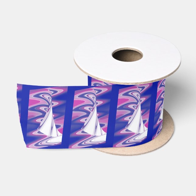Turning waves satin ribbon (Spool)