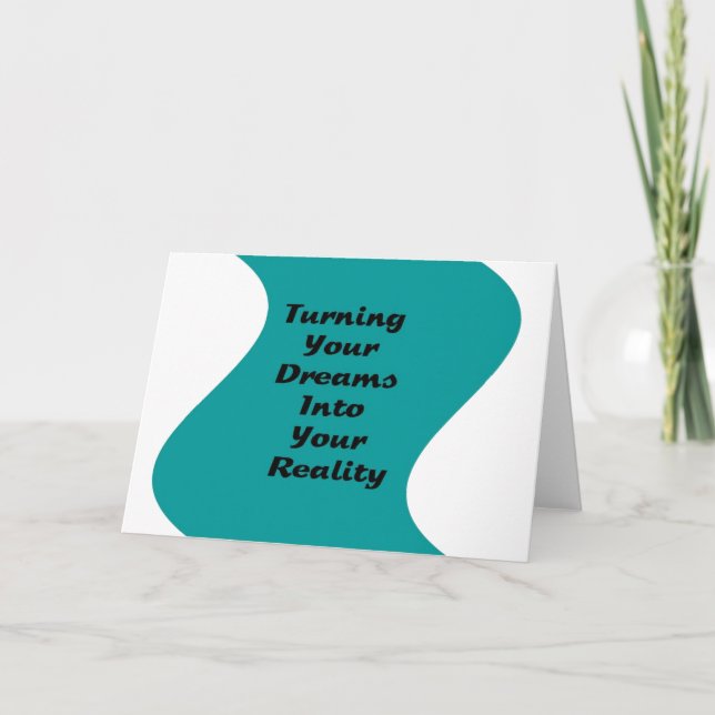 Turning Your Dreams into Your Reality Thank You Card (Front)
