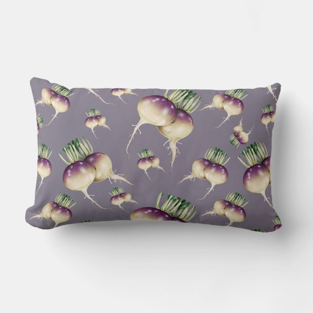 Turnip Pattern Lumbar Pillow (Front)