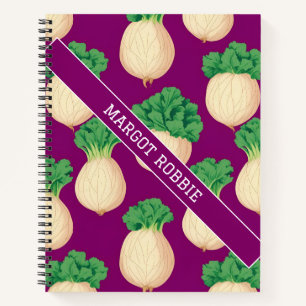 Turnip Retro Colourful Personalized Pattern Notebook