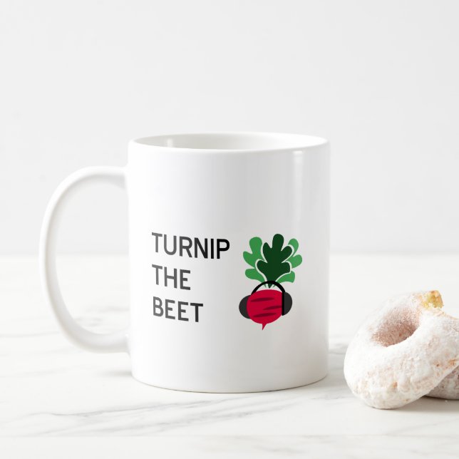 Turnip the Beet Coffee Mug (With Donut)