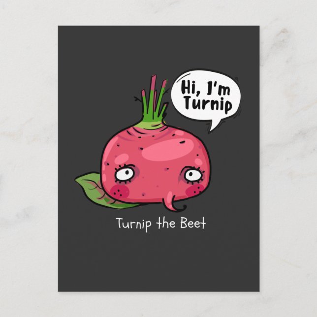 Turnip the Beet T-Shirt Postcard (Front)