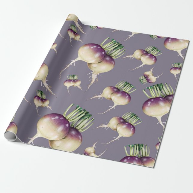Turnip Wrapping Paper (Unrolled)