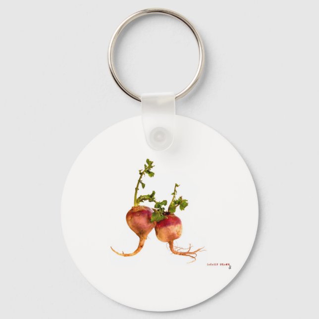 Turnip your tastebuds keychain (Front)