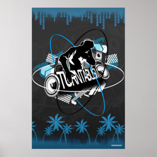 Turnstitut DJ Poster Tourne-disque de musique Disq