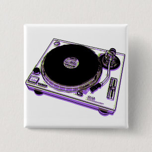 Turntable 2 Inch Square Button