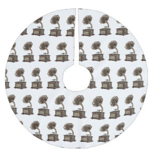 Turntable cartoon illustration  brushed polyester tree skirt