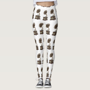 Turntable cartoon illustration  leggings