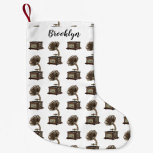 Turntable cartoon illustration small christmas stocking