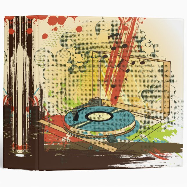 Turntable DJ Binder (Front/Spine)