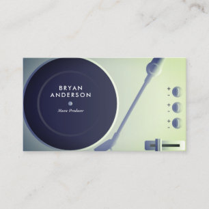Turntable DJ Business Card