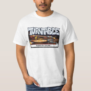 turntable, graffiti, street art, dj, urban T-Shirt