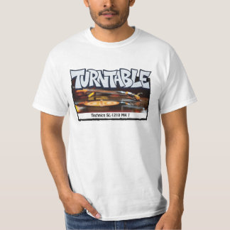 turntable, graffiti, street art, dj, urban T-Shirt