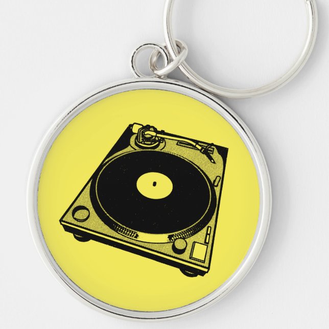 Turntable Graphic  Keychain (Front)