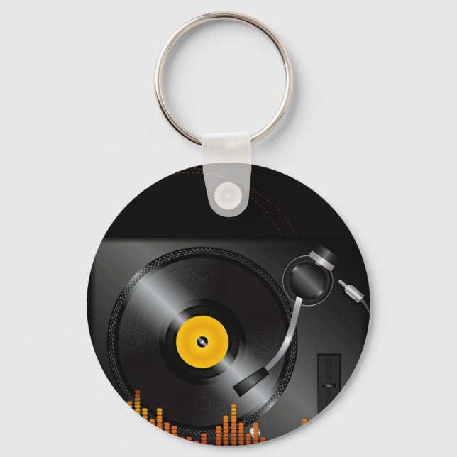 Turntable Keychain (Front)