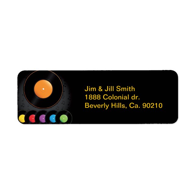 Turntable Records In Vivid Colours (Front)